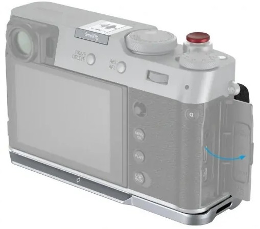 Дополнительный хват SmallRig 4555 для Fujifilm X100VI / X100V Серебро