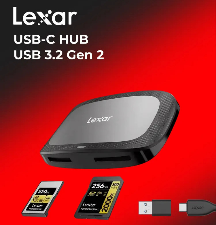 Карт-ридер Lexar Professional, USB 3.2 gen.2, CFexpress Type A / SD