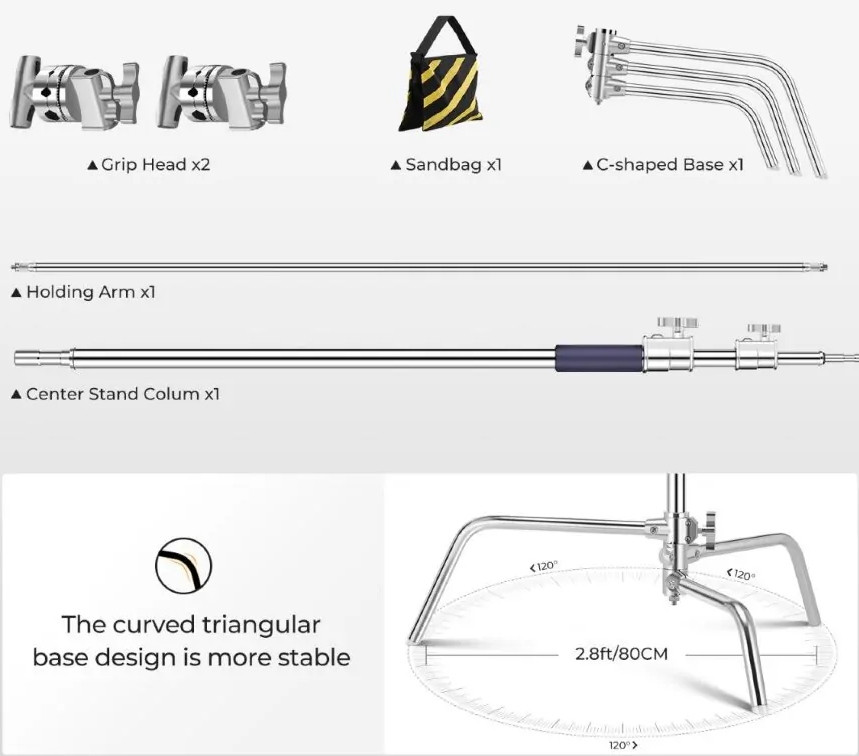 Стойка - журавль K&F Concept KF34.037 C-stand