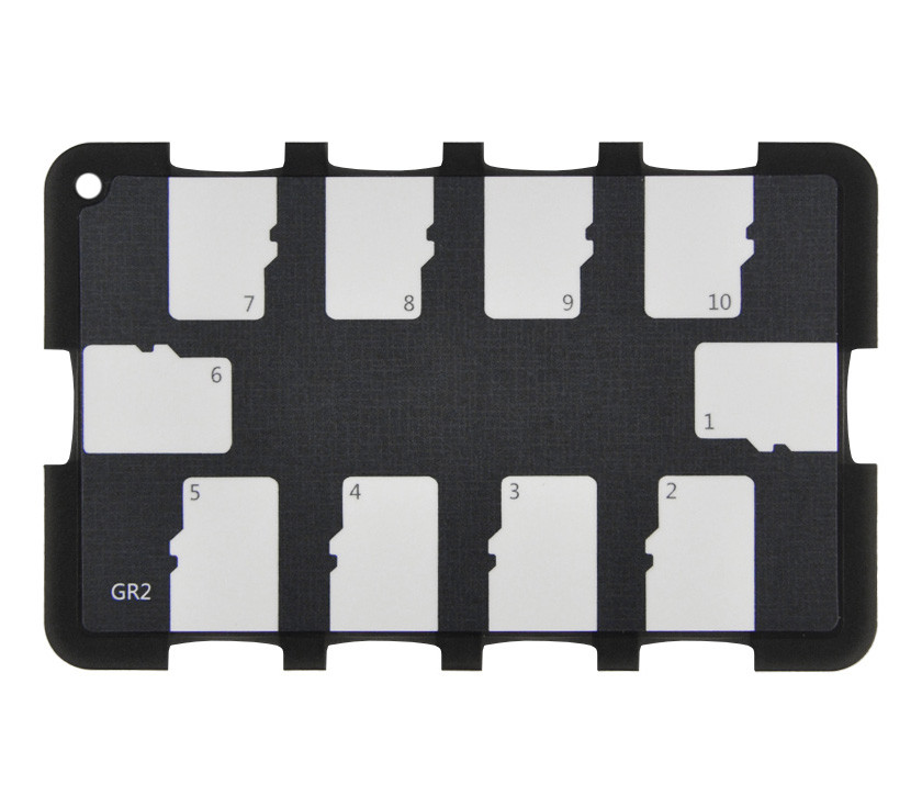 JJC MCH-MSD10GR Кейс для карт памяти на 10 х MicroSD