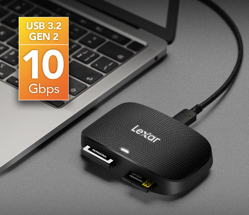 Кард-ридер Lexar USB 3.2 Gen 2 Professional, CFexpress Type B / SD