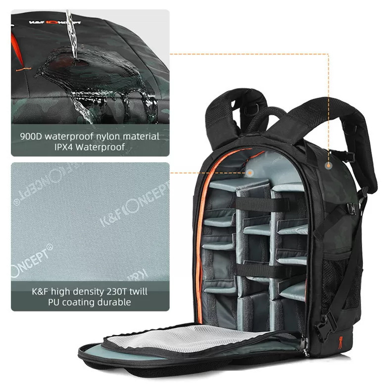 Рюкзак K&F Concept Multifunctional Large Backpack