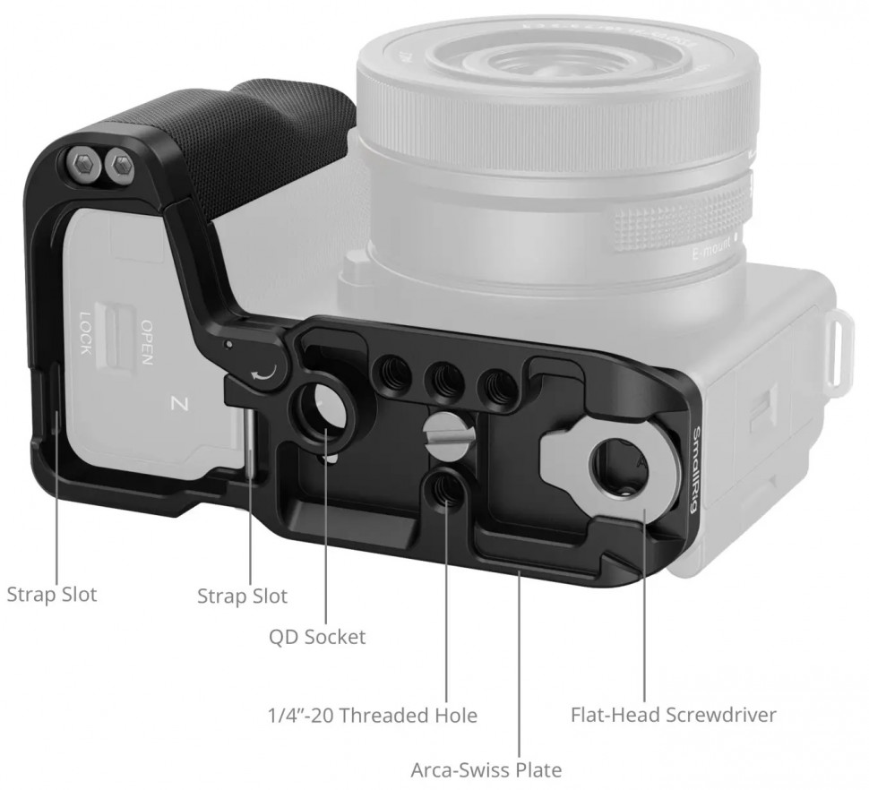 Площадка с рукояткой SmallRig 4778 для Sony ZV-E10 II Silicone