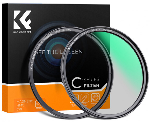 Светофильтр K&F Concept Nano-C Magnetic HMC CPL 62мм