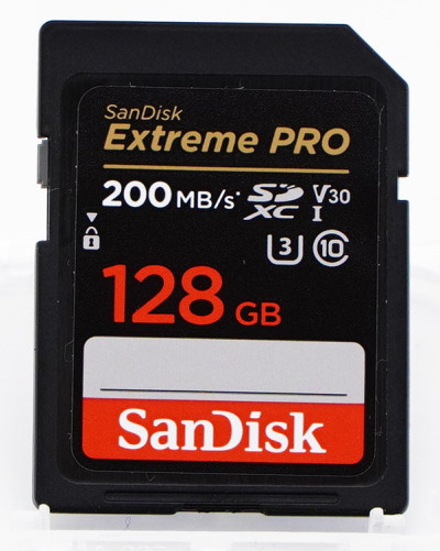 SanDisk SDXC 128Gb Extreme Pro UHS-I V30 U3 200 Mb/s (вскрыта упаковка)