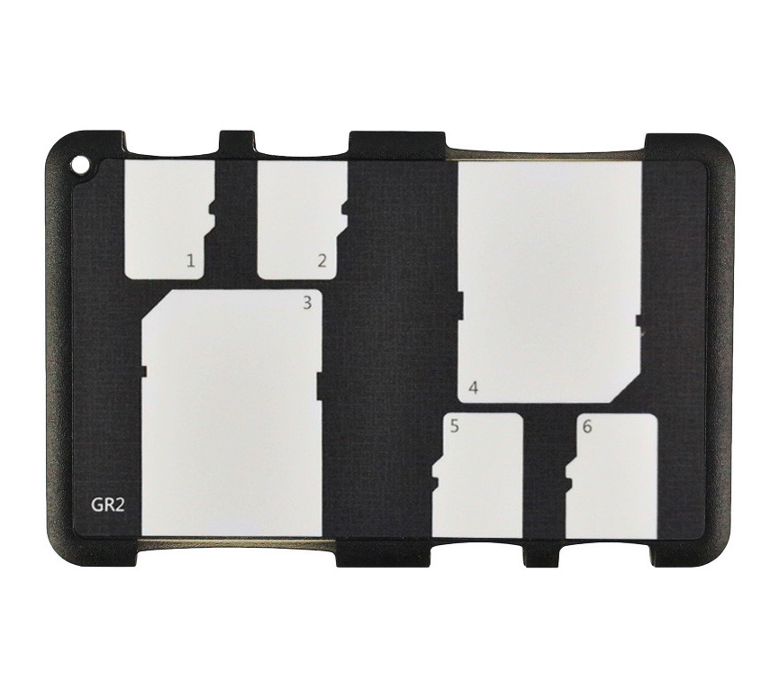 JJC MCH-SDMSD6GR Кейс для карт памяти на 2 х SD, 4 х MicroSD