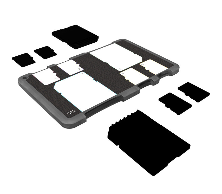 JJC MCH-SDMSD6GR Кейс для карт памяти на 2 х SD, 4 х MicroSD