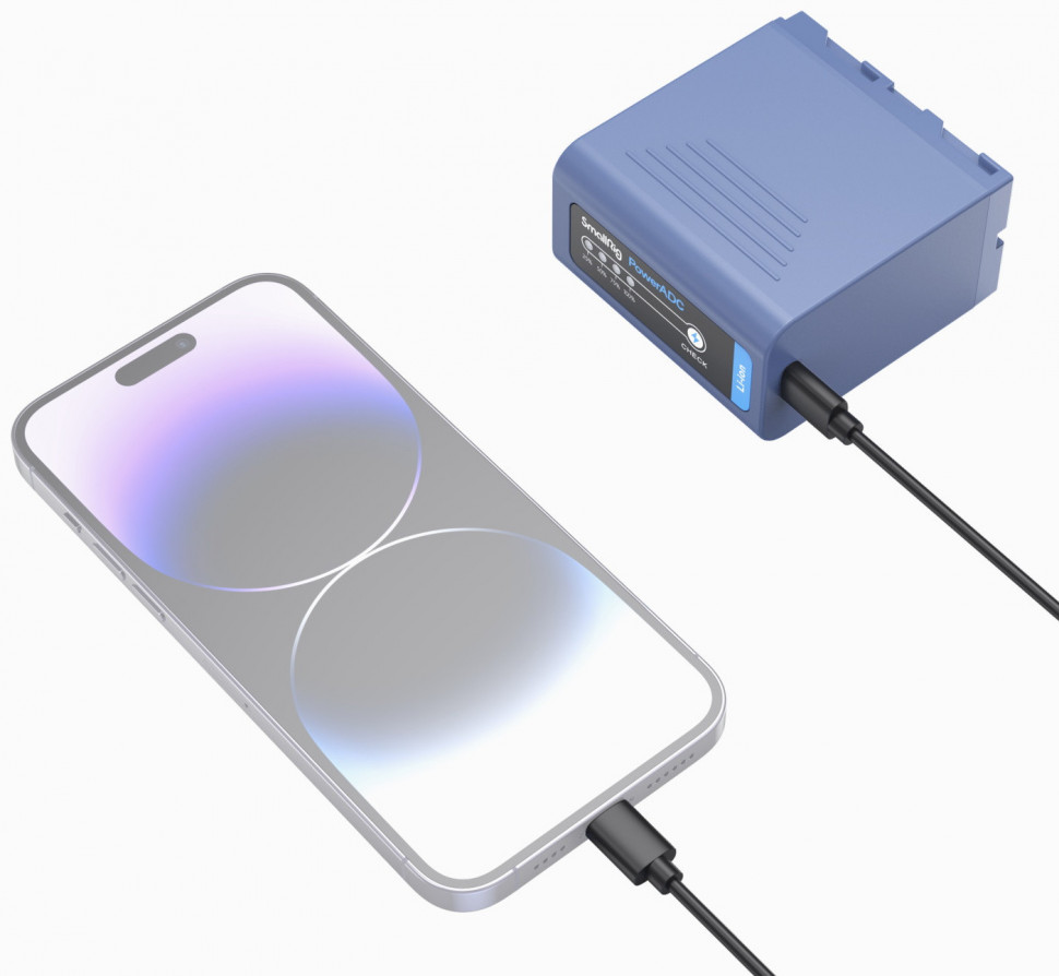 Аккумулятор SmallRig 4267 NP-F970 Type-C PD Синий