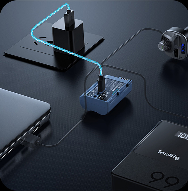 Аккумулятор SmallRig 4267 NP-F970 Type-C PD Синий