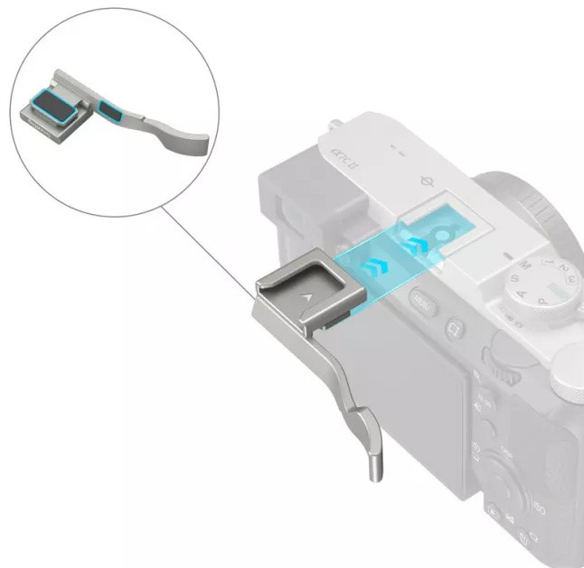 Упор для большого пальца SmallRig 4818 Thumb Grip для Sony A7CII/A7CR/A7C Серебро