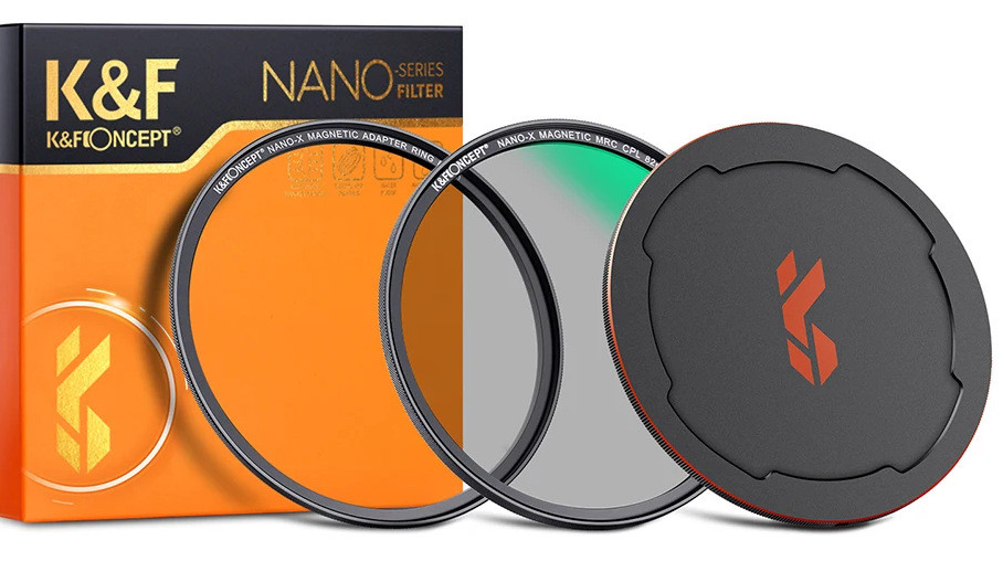 Светофильтр K&F Concept Nano-X Magnetic CPL 62мм