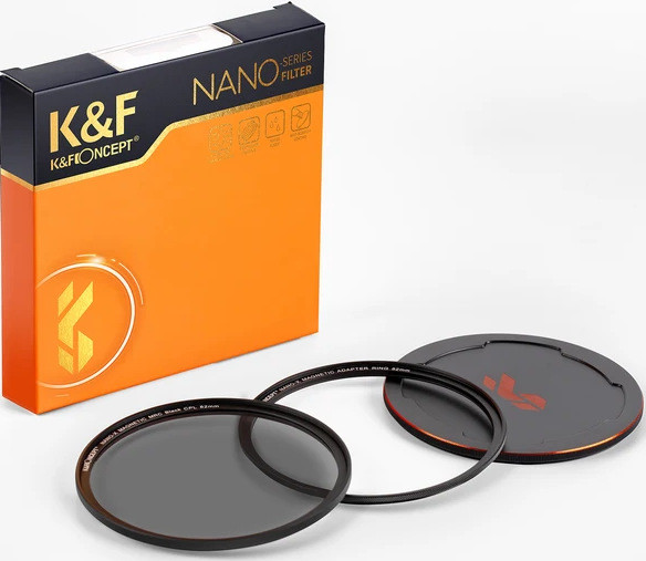 Светофильтр K&F Concept Nano-X Magnetic CPL 62мм