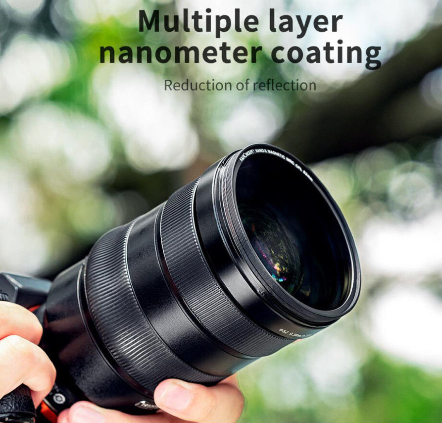 Светофильтр K&F Concept Nano-X Magnetic CPL 62мм