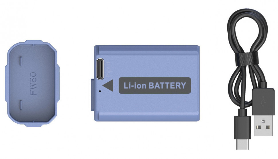 Аккумулятор SmallRig 4330 NP-FW50 Type-C Синий