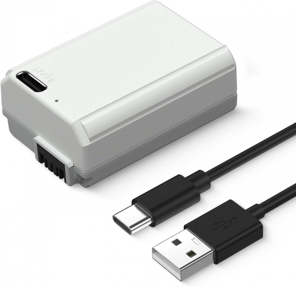 Комплект аккумуляторов K&F Concept NP-FW50 Type-C (2шт)