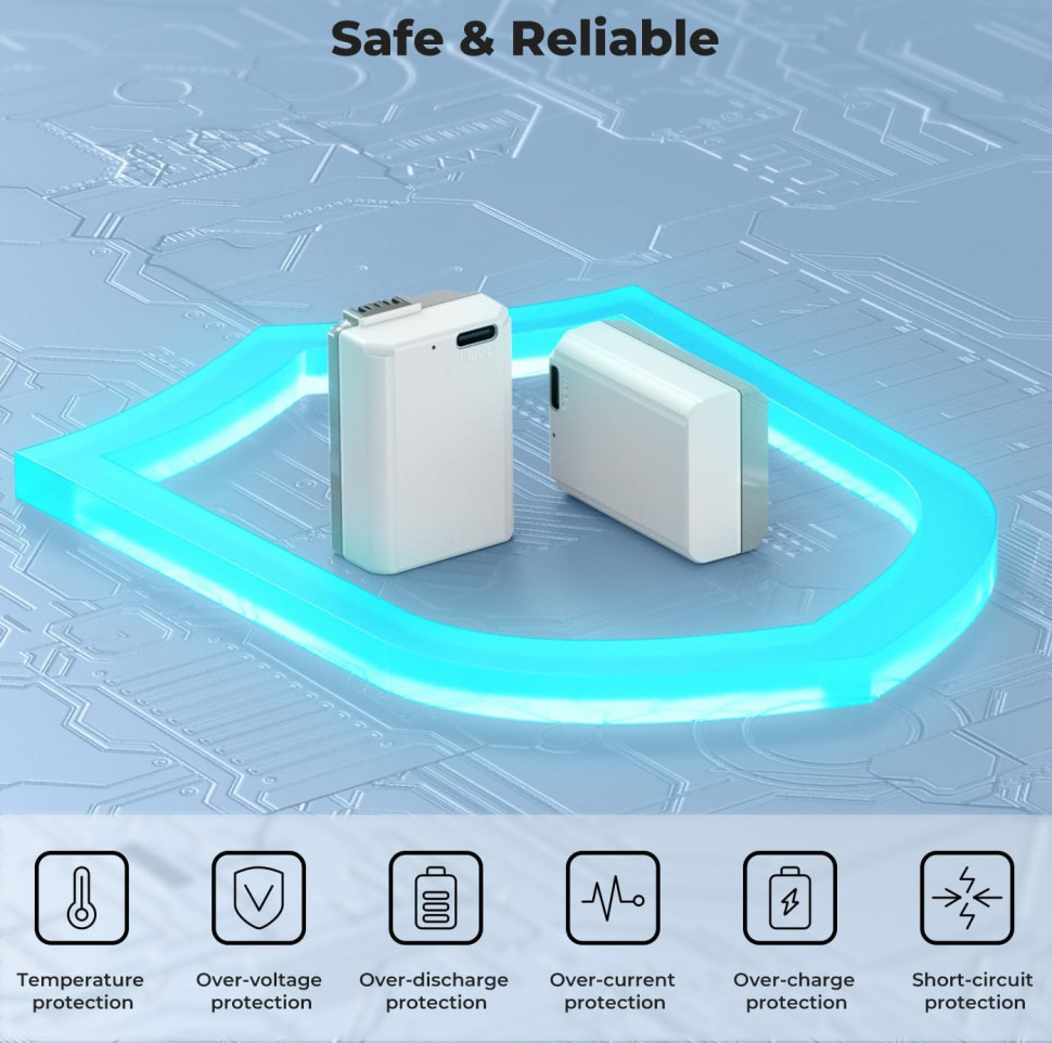 Комплект аккумуляторов K&F Concept NP-FW50 Type-C (2шт)