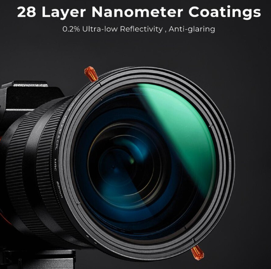 Светофильтр K&F Concept Nano X-Pro CPL/ND2-32 82мм