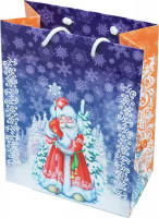 Пакет бумажный НГ Сказочный Дед Мороз размер L