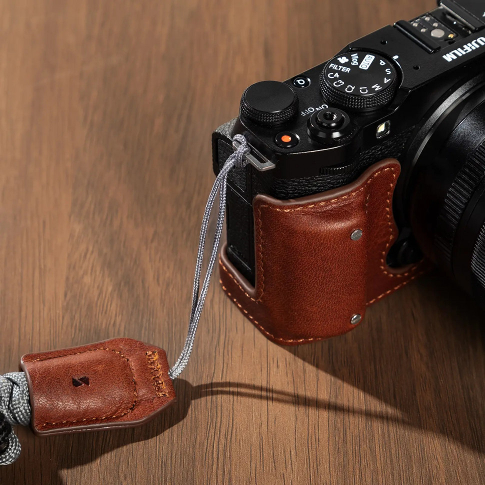 Чехол SmallRig Camera Leather Half Kit для Fujifilm X-M5 Коричневый