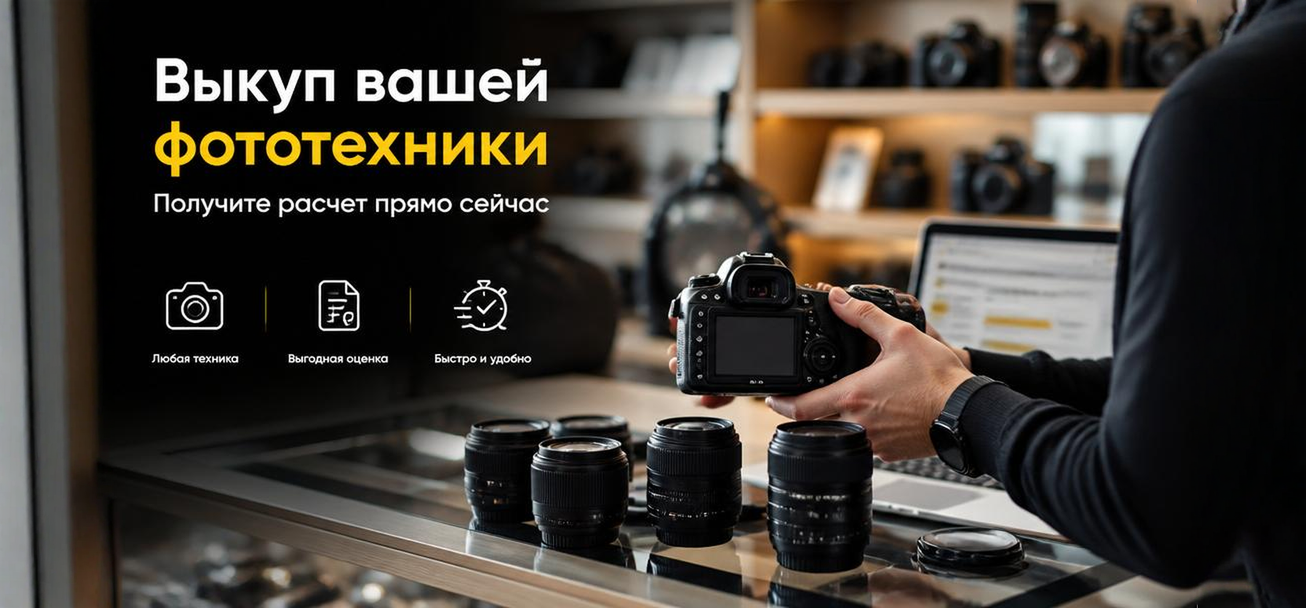Выкуп фототехники и приём на комиссию